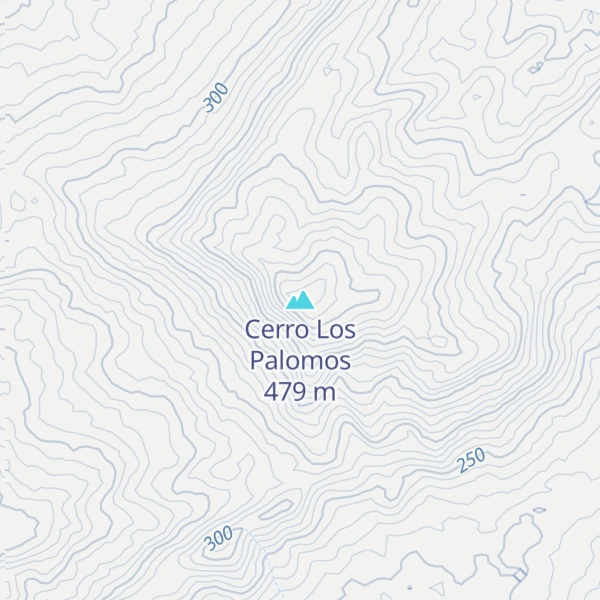 Map of Cerro Los Palomos