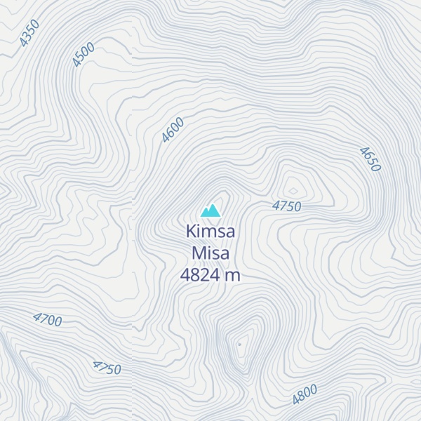 Map of Kimsa Misa