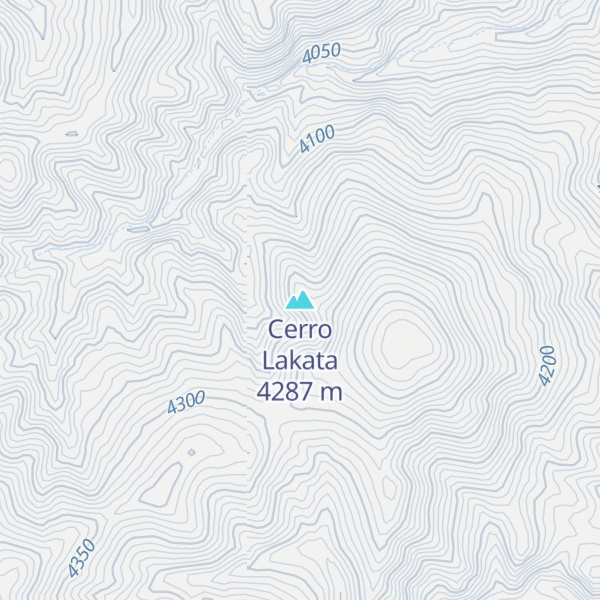 Map of Cerro Lakata