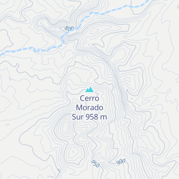 Map of Cerro Morado Sur