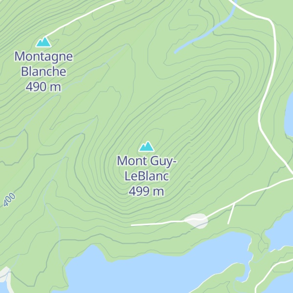 Map of Mont Guy-LeBlanc