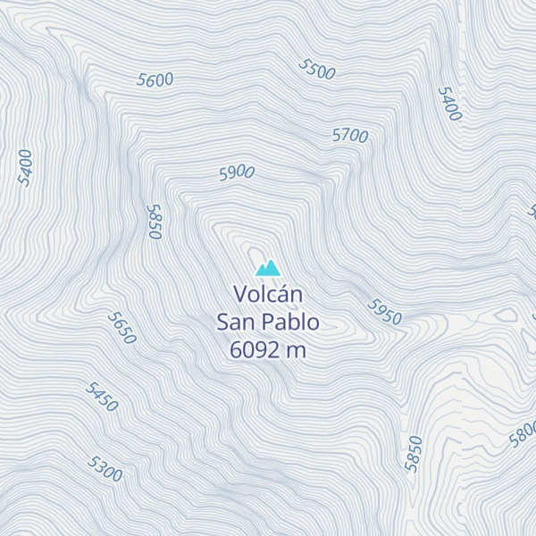 Map of Volcán San Pablo