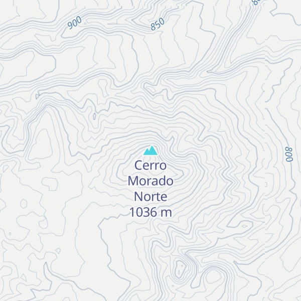 Map of Cerro Morado Norte