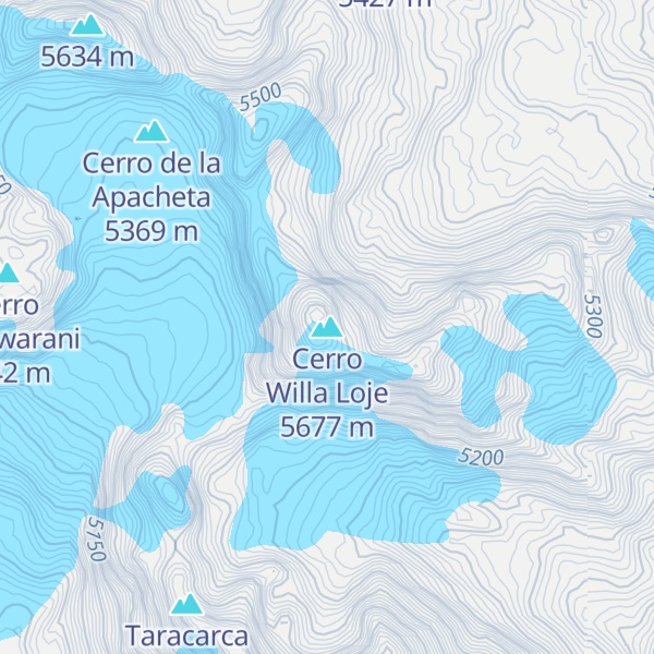 Map of Cerro Willa Loje