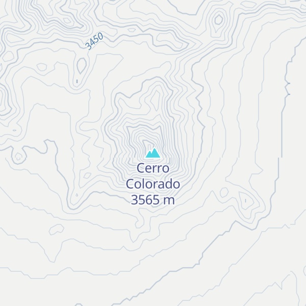 Map of Cerro Colorado