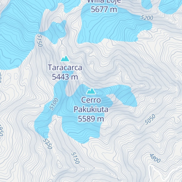 Map of Cerro Pakukiuta