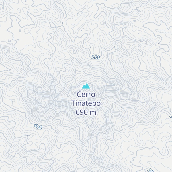 Map of Cerro Tinatepo