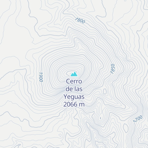 Map of Cerro de las Yeguas