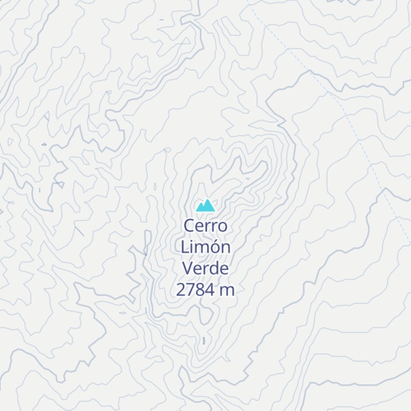 Map of Cerro Limón Verde