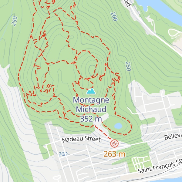 Map of Montagne Michaud