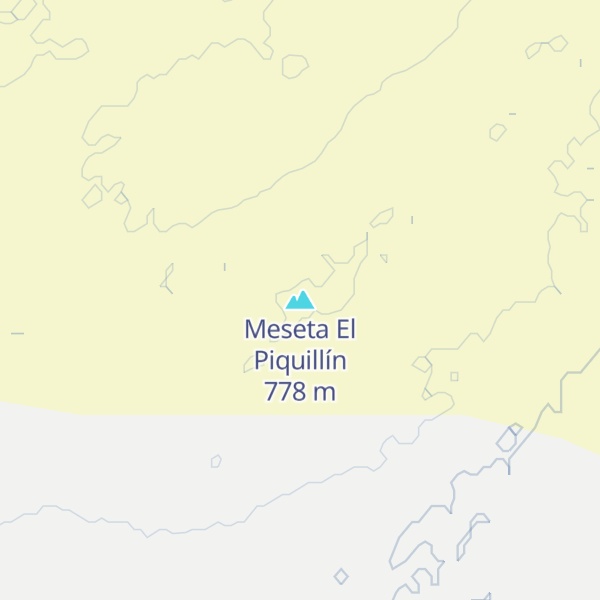 Map of Meseta El Piquillín