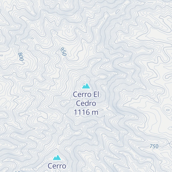 Map of Cerro El Cedro