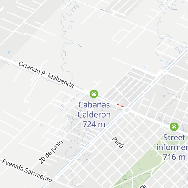 Map of Cabañas Calderon