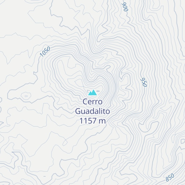 Map of Cerro Guadalito