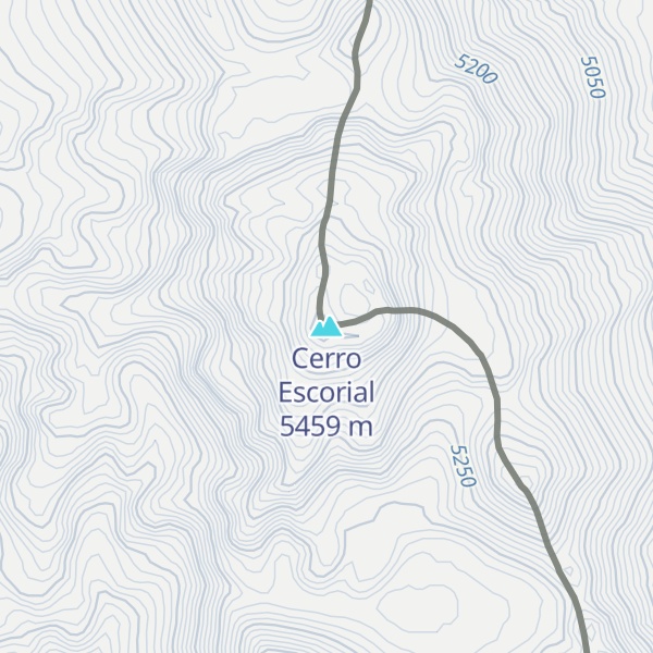 Map of Cerro Escorial