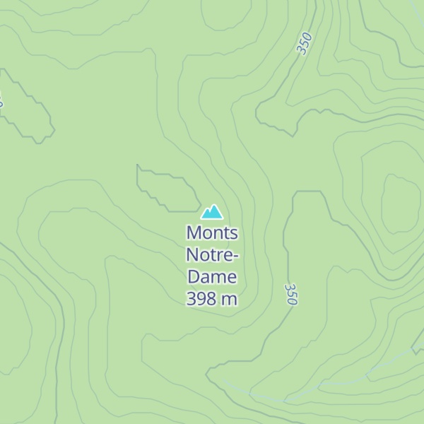 Map of Monts Notre-Dame