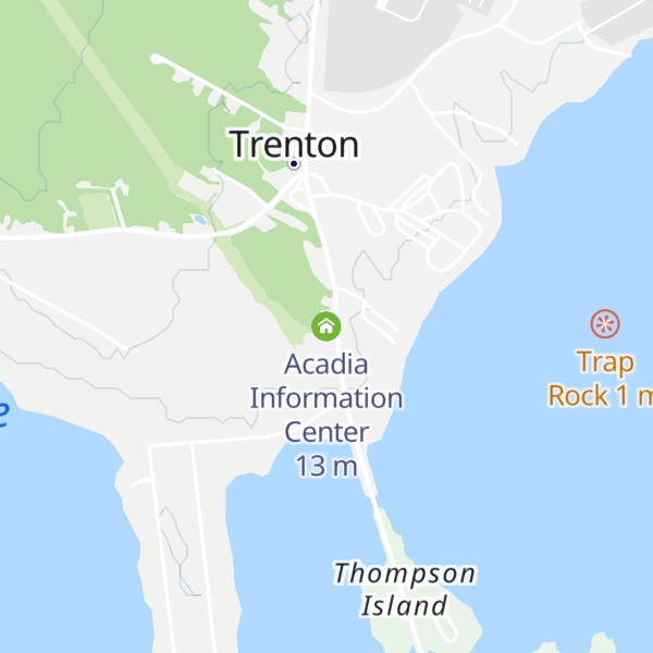 Map of Acadia Information Center