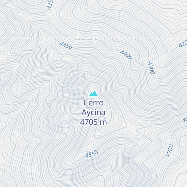 Map of Cerro Aycina