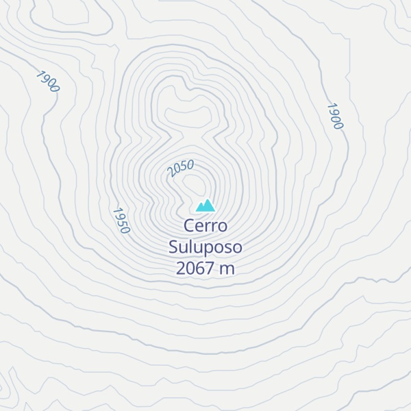 Map of Cerro Suluposo