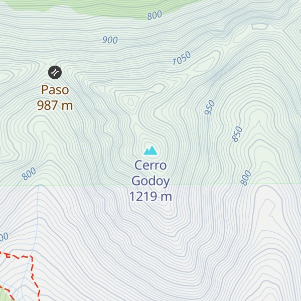 Map of Cerro Godoy