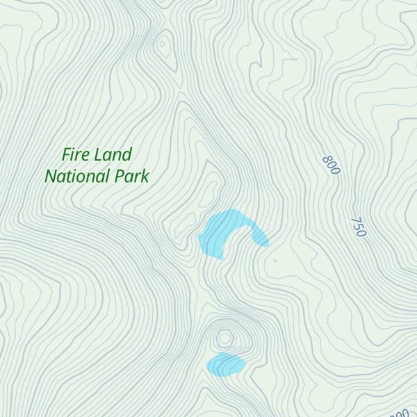 Map of Cerro Lago