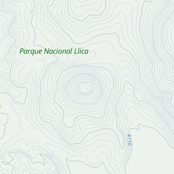 Map of Cerro Chillincani