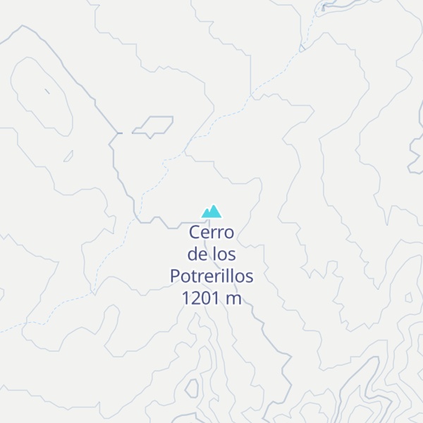 Map of Cerro de los Potrerillos