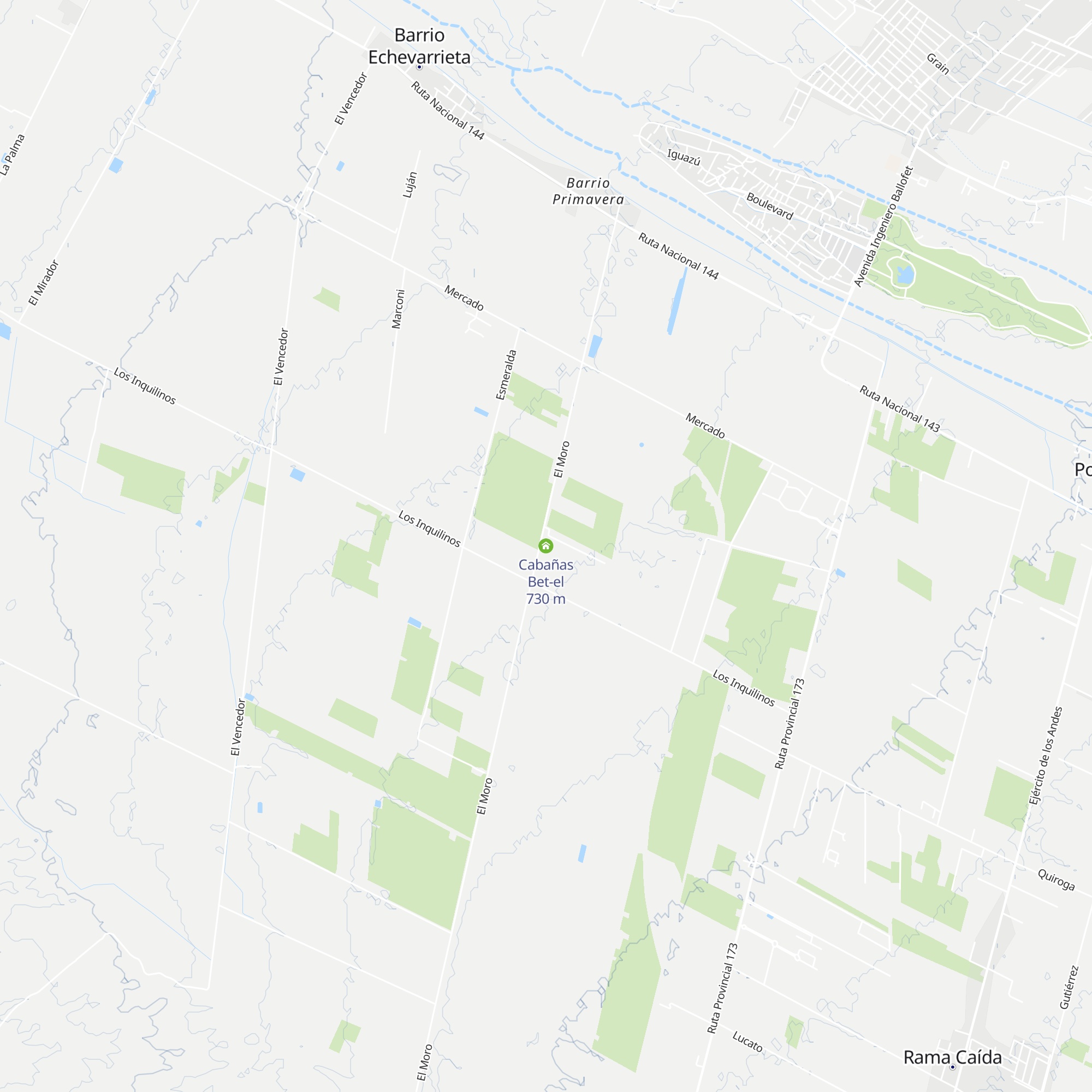 Cabañas Bet-el map