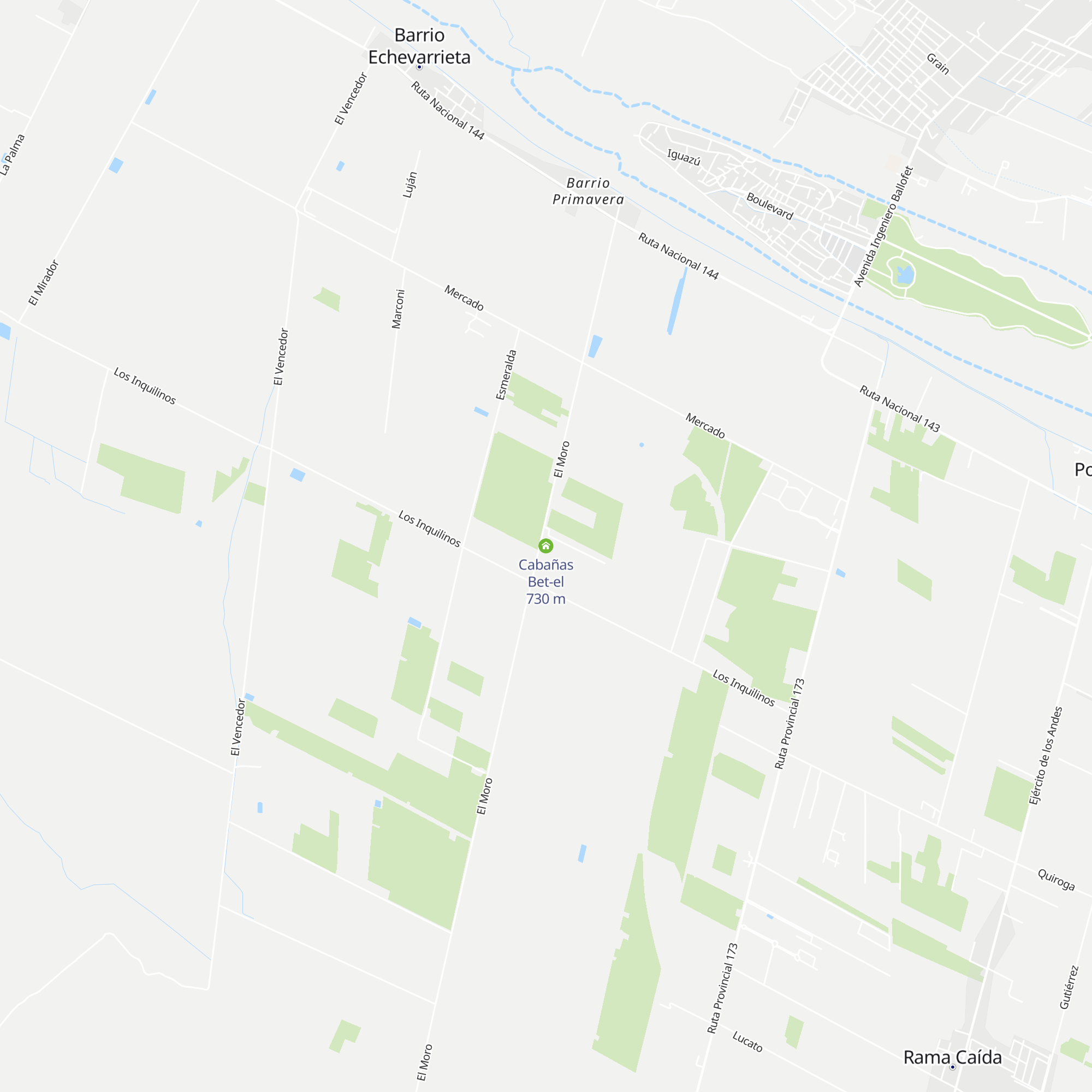 Cabañas Bet-el map