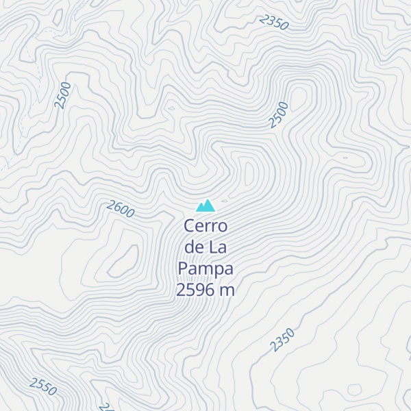 Map of Cerro de La Pampa