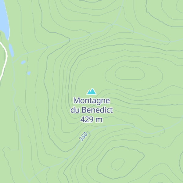 Map of Montagne du Benedict