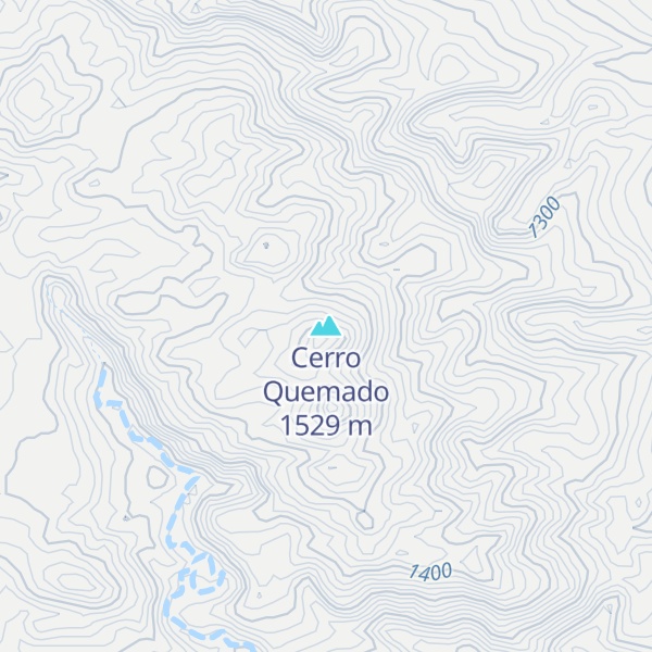 Map of Cerro Quemado