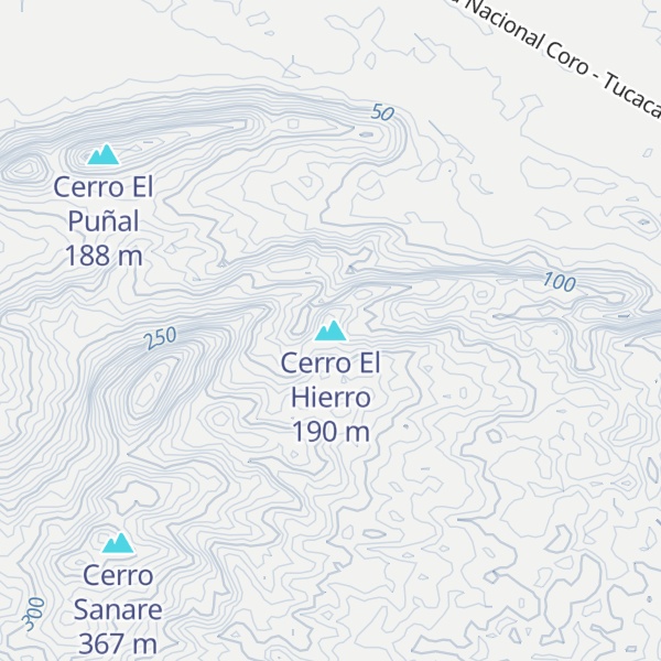 Map of Cerro El Hierro
