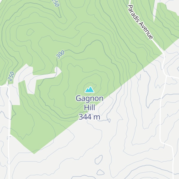 Map of Gagnon Hill