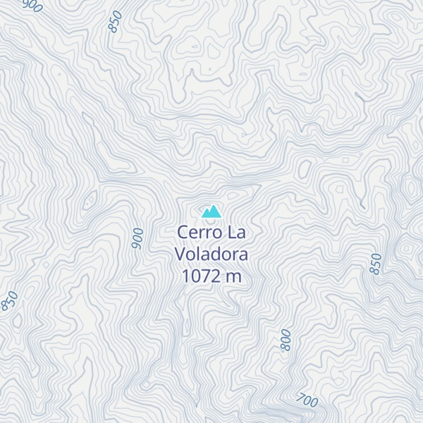 Map of Cerro La Voladora