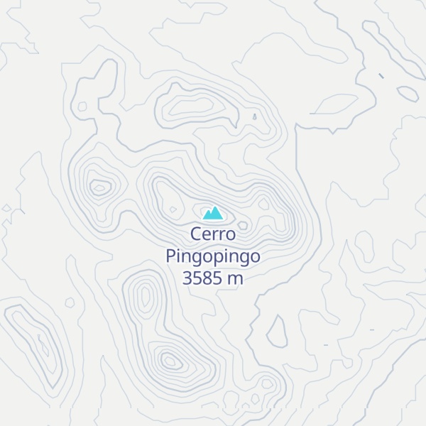 Map of Cerro Pingopingo
