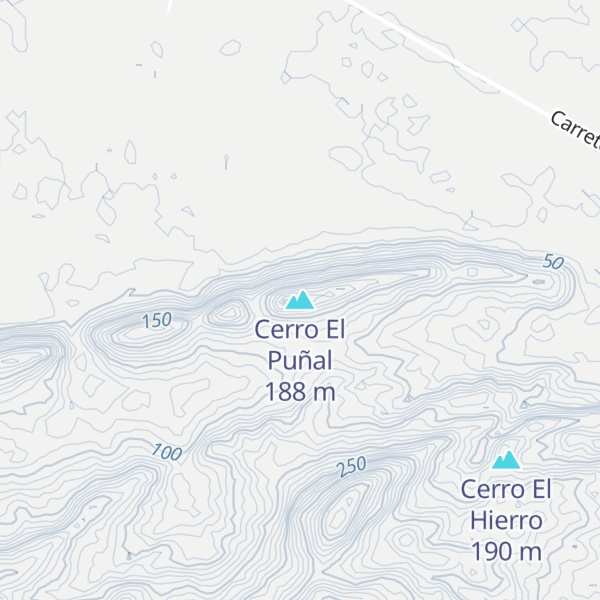 Map of Cerro El Puñal