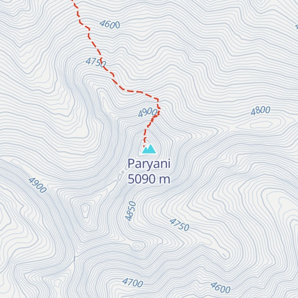 Map of Paryani