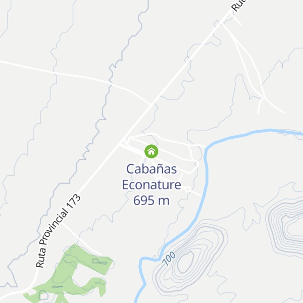 Map of Cabañas Econature