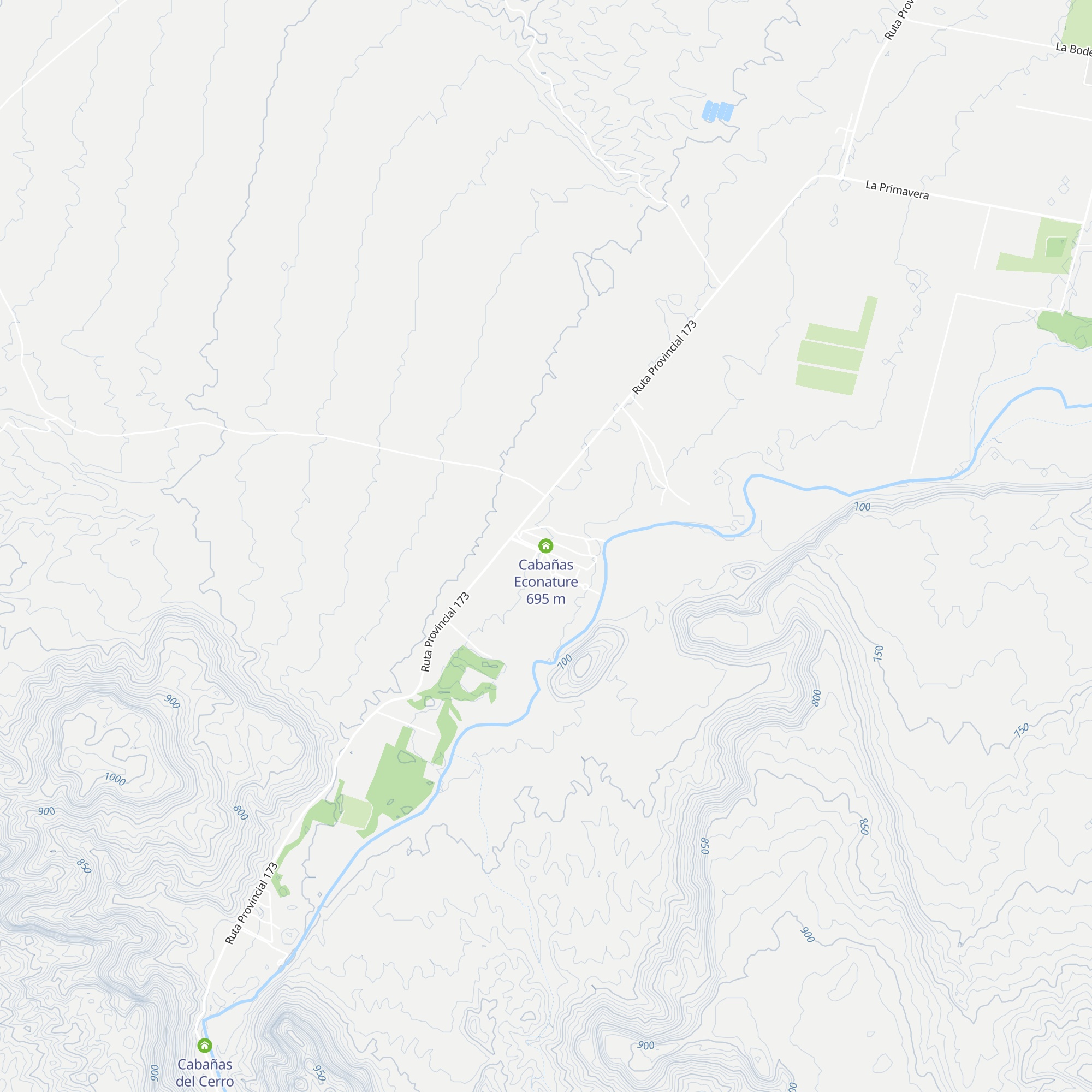 Cabañas Econature map