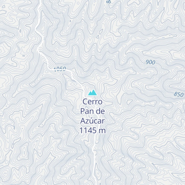 Map of Cerro Pan de Azúcar