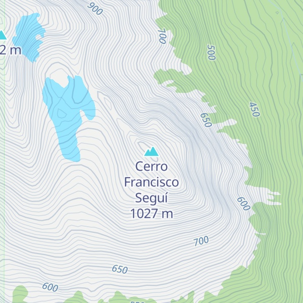 Map of Cerro Francisco Seguí