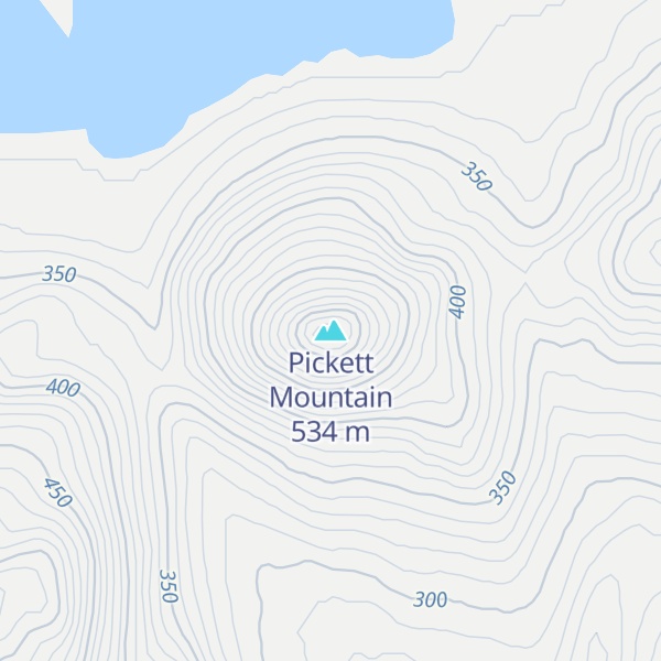 Map of Pickett Mountain