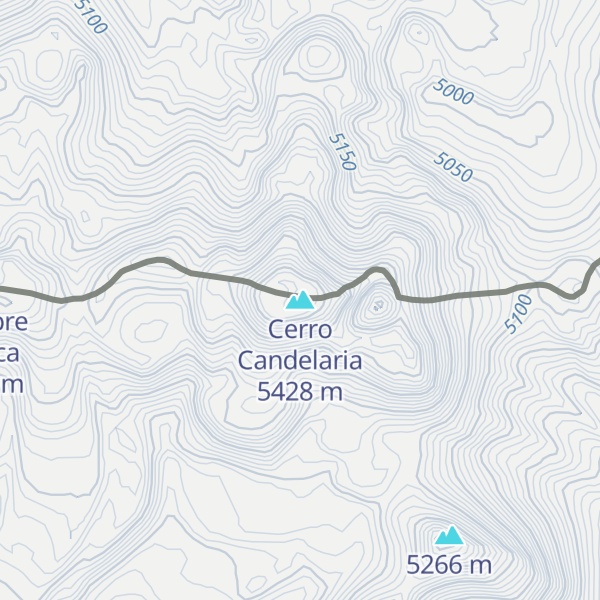 Map of Cerro Candelaria