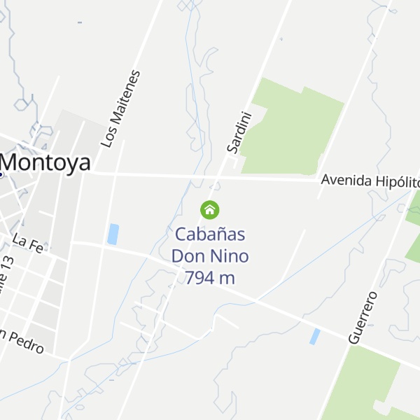 Map of Cabañas Don Nino