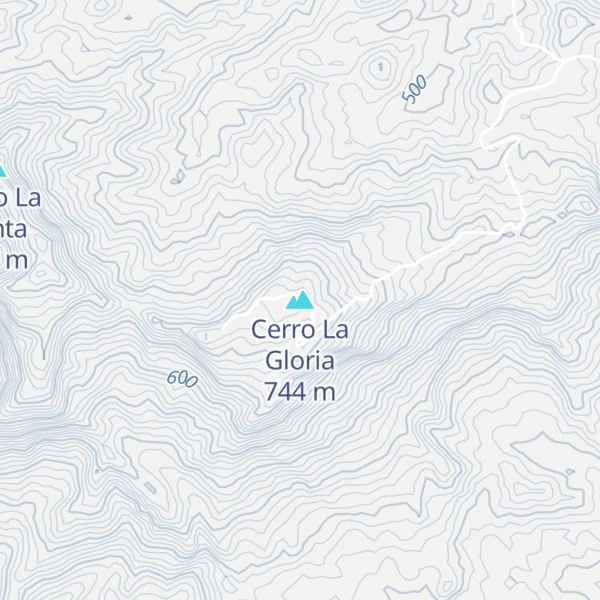 Map of Cerro La Gloria