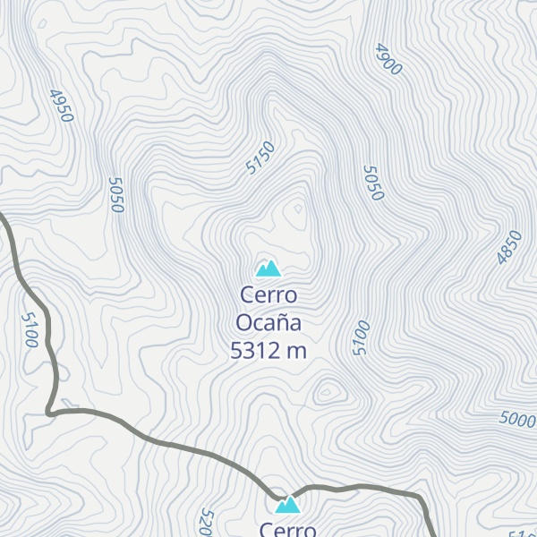 Map of Cerro Ocaña