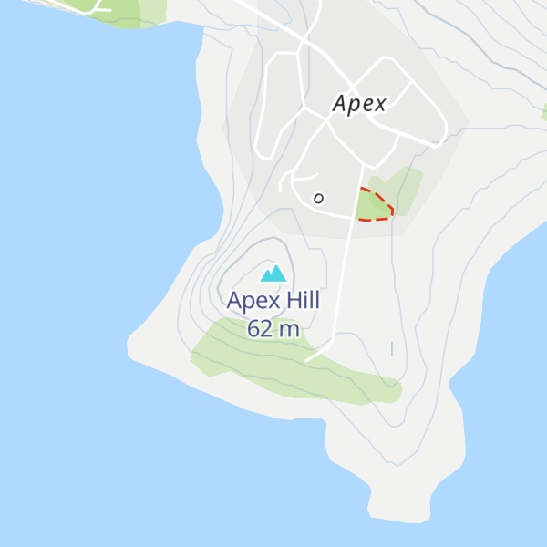 Map of Apex Hill