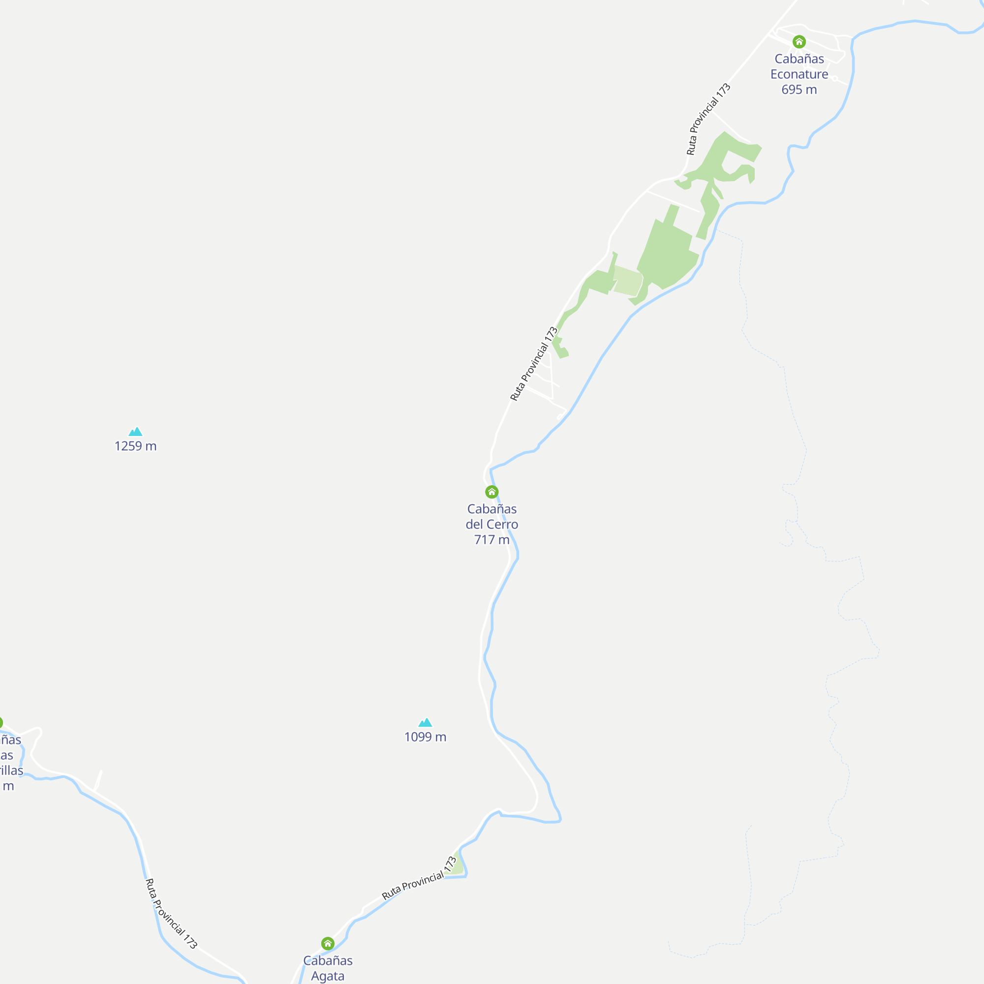 Cabañas del Cerro map