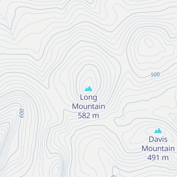 Map of Long Mountain